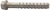 1/2 x 7  Galvanized Power Screw | The Nutty Company, Inc.