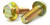 M8-1.25 x 40 Grade 10.9 Hex Flange Bolt - Zinc Yellow  (JIS B-1189) | The Nutty Company, Inc.