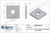 3/4 x 2-3/4 x 2-3/4 Galvanized Square Washer (5/16 Thick) | The Nutty Company, Inc.