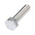 M12-1.50 x 35 mm (FT) 8.8 Hex Cap Fine DIN 961 Plated