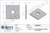 5/8 x 3 x 3 Galvanized Square Washer (1/4 Thick) (GSW58314) | The Nutty Company, Inc.