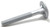 1/2-13 x 6" (3" Thread) Galvanized Timber Bolt | The Nutty Company, Inc.