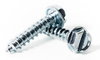 #10 Slotted Hex Washer Head Sheet Metal Screw
