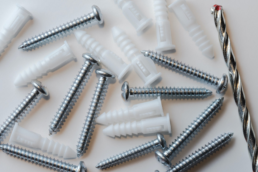 Self-Drilling Drywall Anchors With Screws – 8-Pack, No Pre-Drilling, 75 Lbs Capacity, USA Made, For 3/8" To 5/8" Gypsum Board