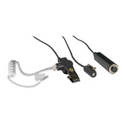 OTTO V1-10163 3 Wire Mini Lapel Microphone Kit, Beige