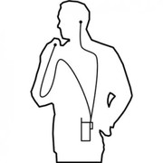 OTTO V1-10669 Two Wire Palm Mic Kit Black