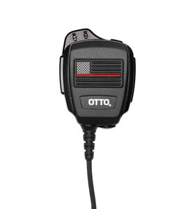  OTTO V2-R2HD1212-US-R Revo NC2 Noise Canceling With Coiled Cord, 2.5mm Earphone Jack, Emergency Button, USA Flag-Red Line 
