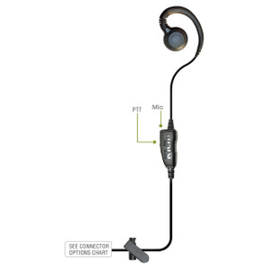 KLEIN ELECTRONICS Klein CURL-Y4 Single Wire Earpiece 