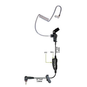 ROCKET SCIENCE Star for Hytera H1 Connector Single Wire Surveillance Earpiece 