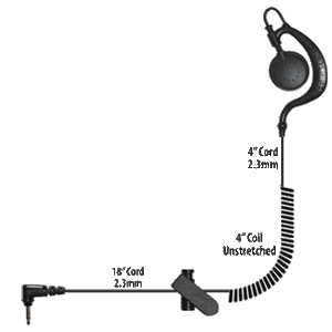 ROCKET SCIENCE Agent Listen-Only Earpiece - Long Cord 