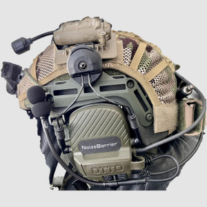 OTTO V4-11055BK NoizeBarrier TAC Tactical Over the Head Headset for Harris