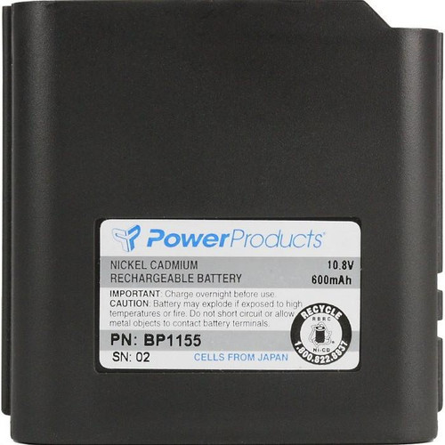 POWER PRODUCTS BP1155 Battery for M/A-COM Monogram 10.8v 