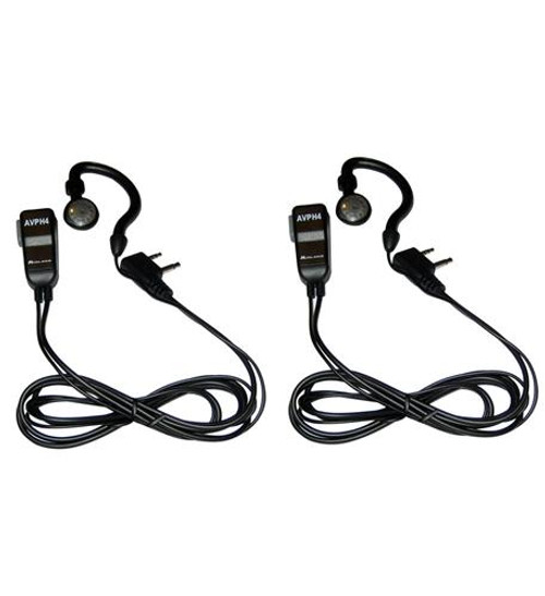 Midland AVPH4 Wrap Around Ear Headset 2 Pack