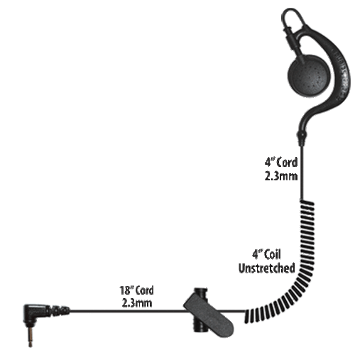 ROCKET SCIENCE Agent Listen-Only Earpiece - Long Cord 