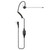 KLEIN ELECTRONICS Comfit Pro Audio Single Wire Boom Microphone Hytera H2 