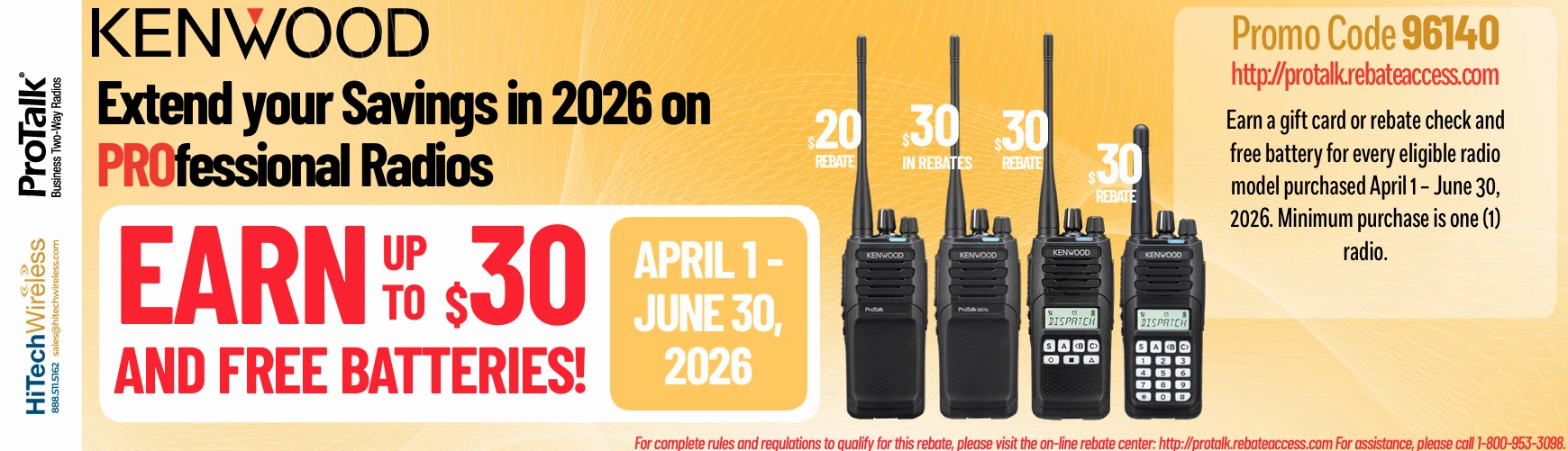 Kenwood NX Rebate Promo 96140