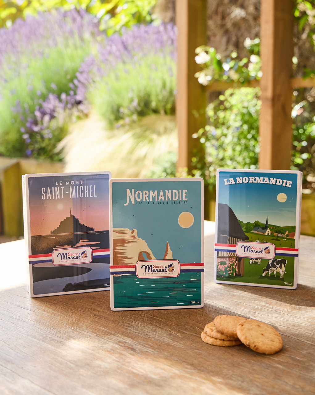 Sacré Marcel - Mont Saint Michel Tin with French Apple Shortbreads