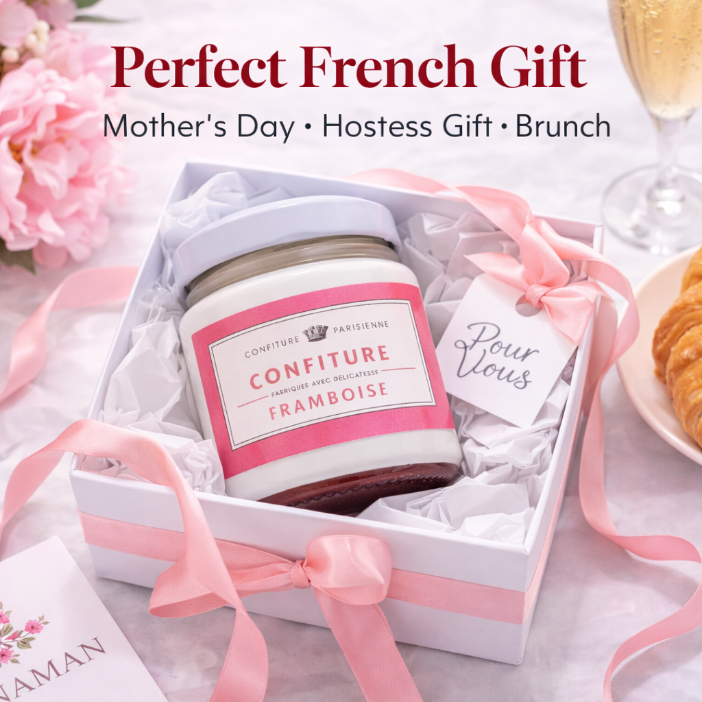 Present Raspberry French Raspberry Jam – Confiture Parisienne, Made in Paris, High Fruit ...