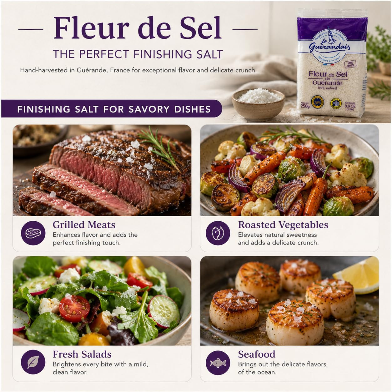 Fleur de Sel de Guérande – French Finishing Sea Salt