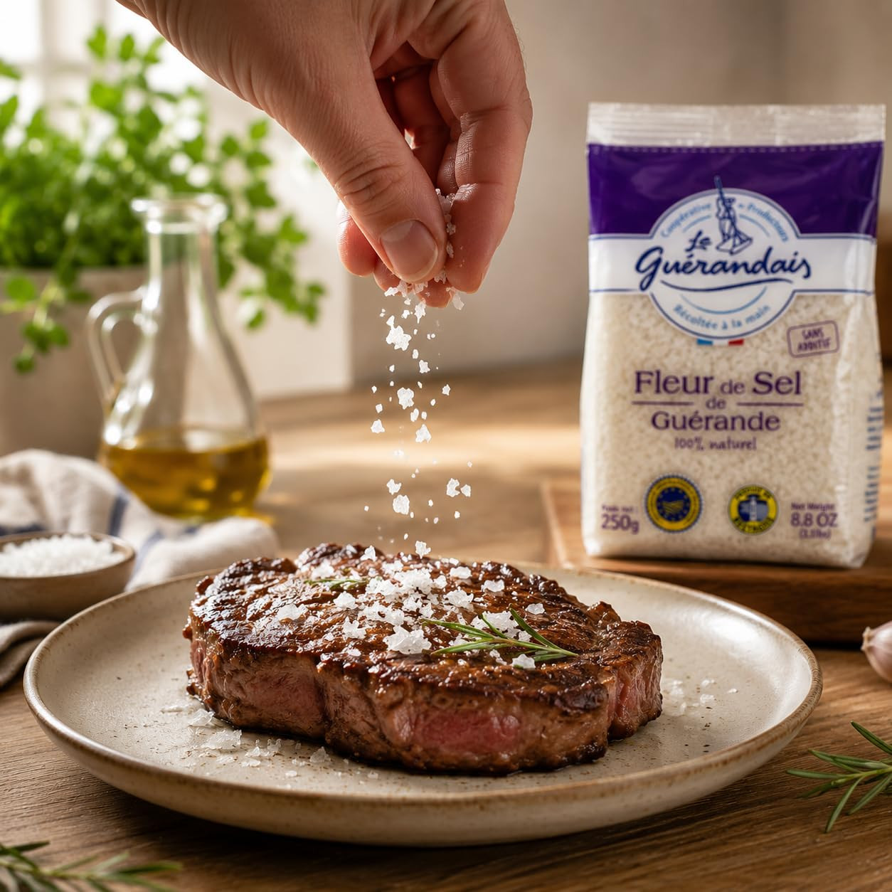 Fleur de Sel de Guérande 250g Fleur de Sel de Guérande – French Finishing Sea Salt