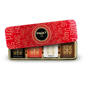 Tin Box with Chocolate squares - Maxim's De Paris Tin Box with Chocolate squares - Maxim's De Paris