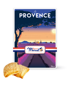 Sacré Marcel - Provence Tin with Lemon Canistrelli Cookies, 3.5oz Sacré Marcel - Provence Tin with Lemon Canistrelli Cookies, 3.5oz