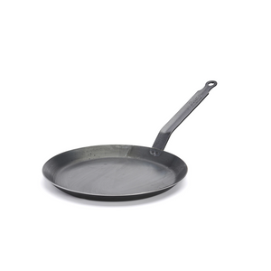 Blue carbon steel crêpe pan made in France De Buyer Blue carbon steel crêpe pan made in France De Buyer