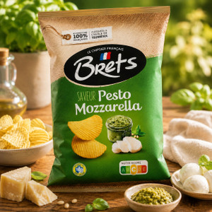 Brets chips pesto mozzarella bag