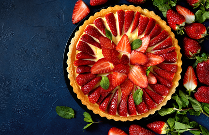 Strawberry tart (Tarte aux fraises)