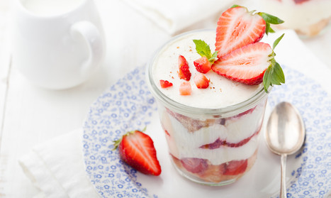 Strawberry tiramisu