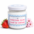 French artisan strawberry cherry blossom jam made in Paris, small batch preserve with natural ingredients and delicate floral flavor.