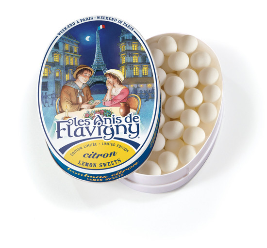 Anis de Flavigny lemon flavored in paris limited edition box