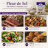 Uses for fleur de sel finishing salt: grilled meat, roasted vegetables, fresh salads, and seafood