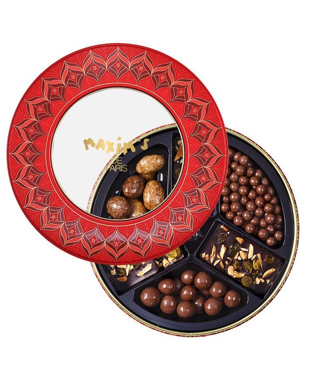 Chocolate Covered nuts Assortment - Hazelnuts, Almonds, Mendiants & chocolate pearls, 6oz.