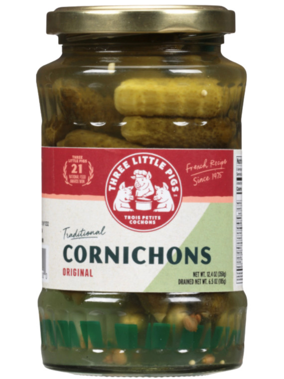 French cornichons three little pigs