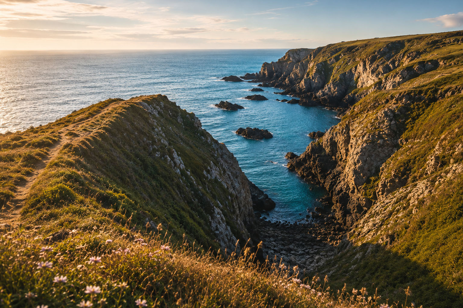 Groix harbor in Brittany