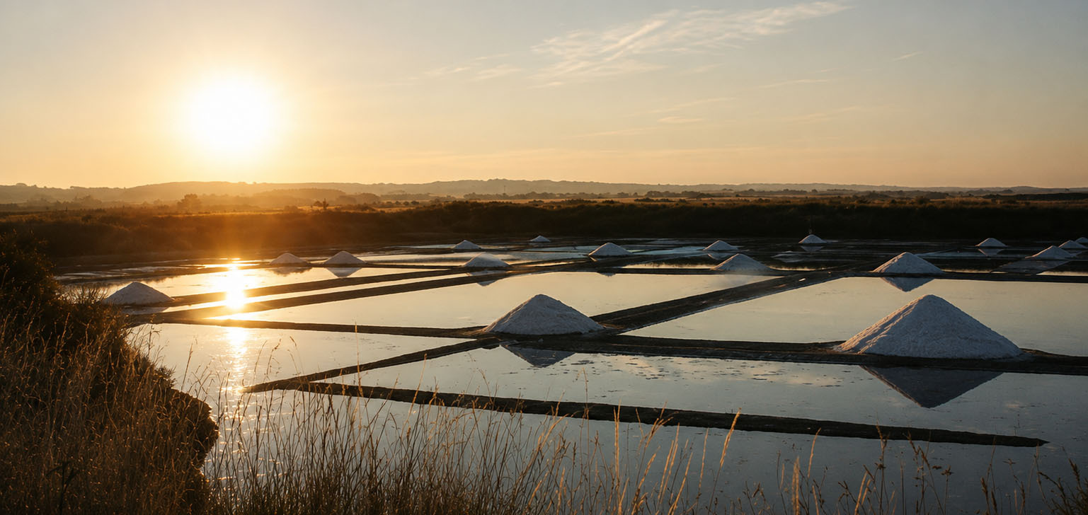 Le Guerandais grey Sea salt and fleur de sel harvest