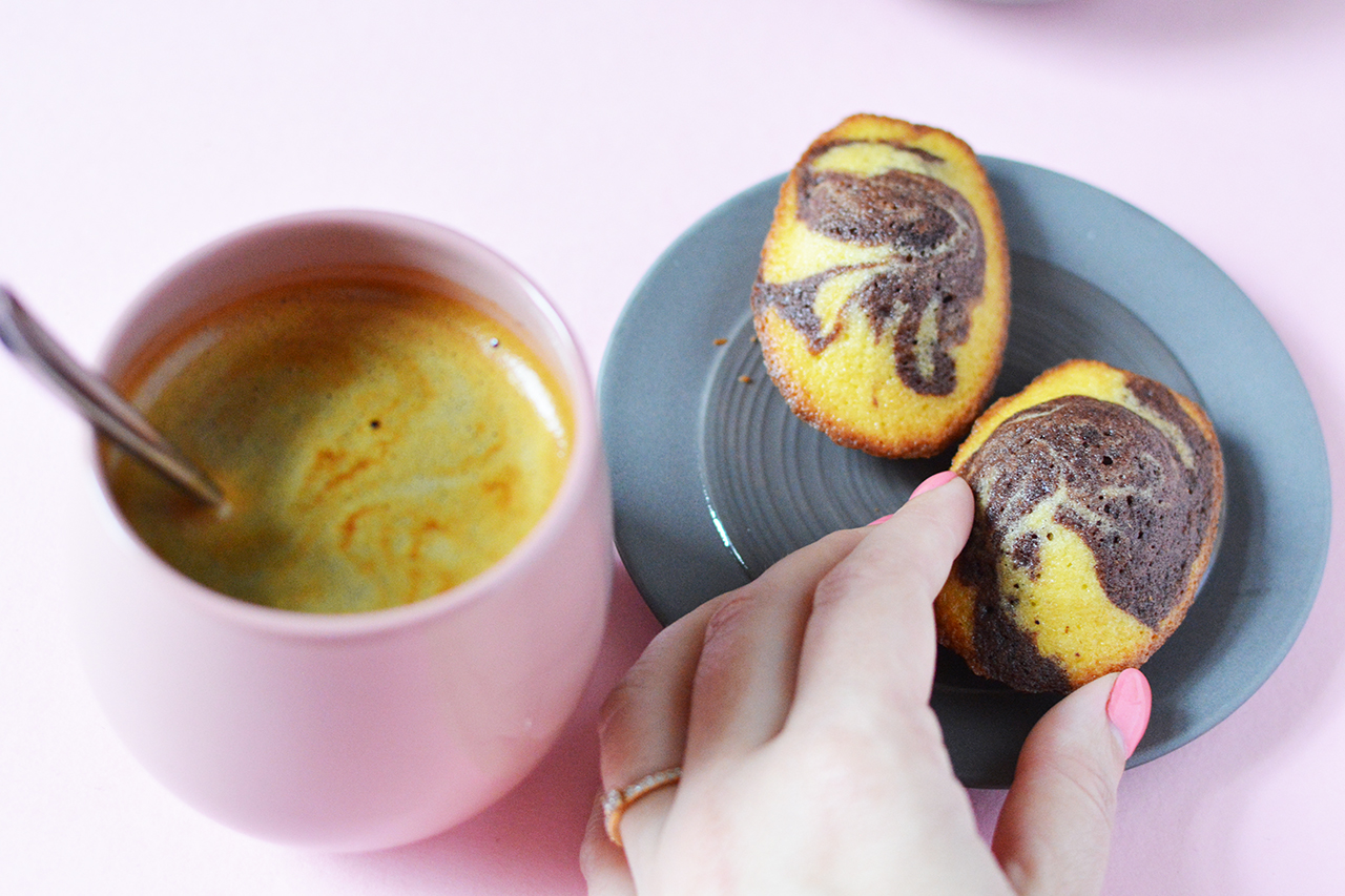 Chocolate Marble Madeleines - My French Recipe