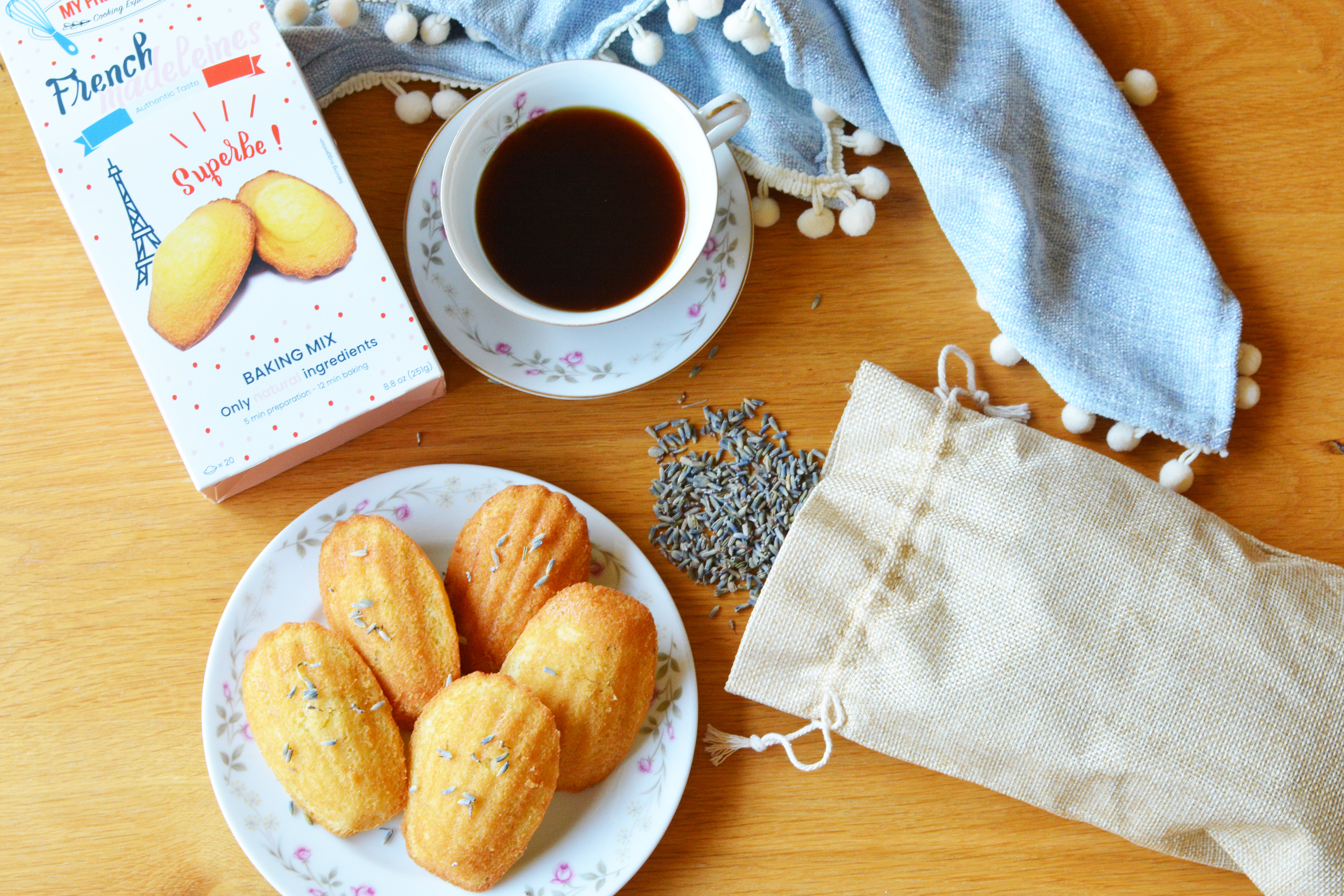 French lavender madeleines