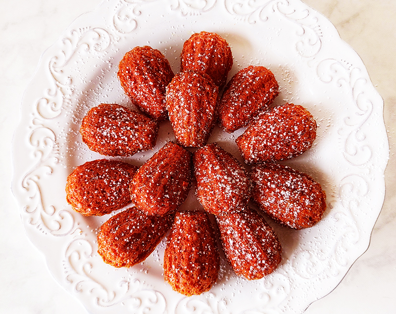 Red Velvet Madeleines - My French Recipe