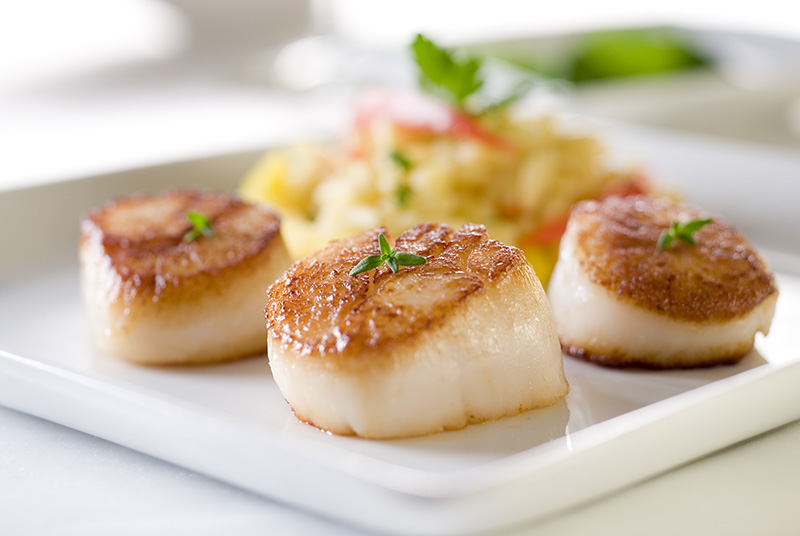Chardonnay and orange sauce scallops My French Recipe