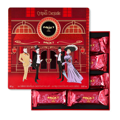 Tin of 16 milk Chocolate Lace Crepes - Maxim's De Paris