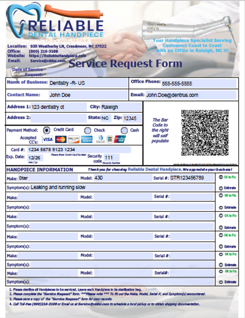 Service Request Form