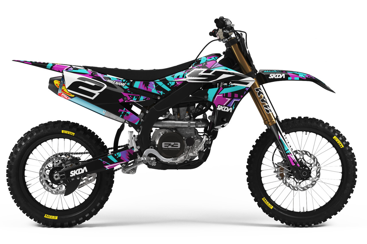 SHATTER Teal YZF/WRF Full Graphics Kit | SKDA USA