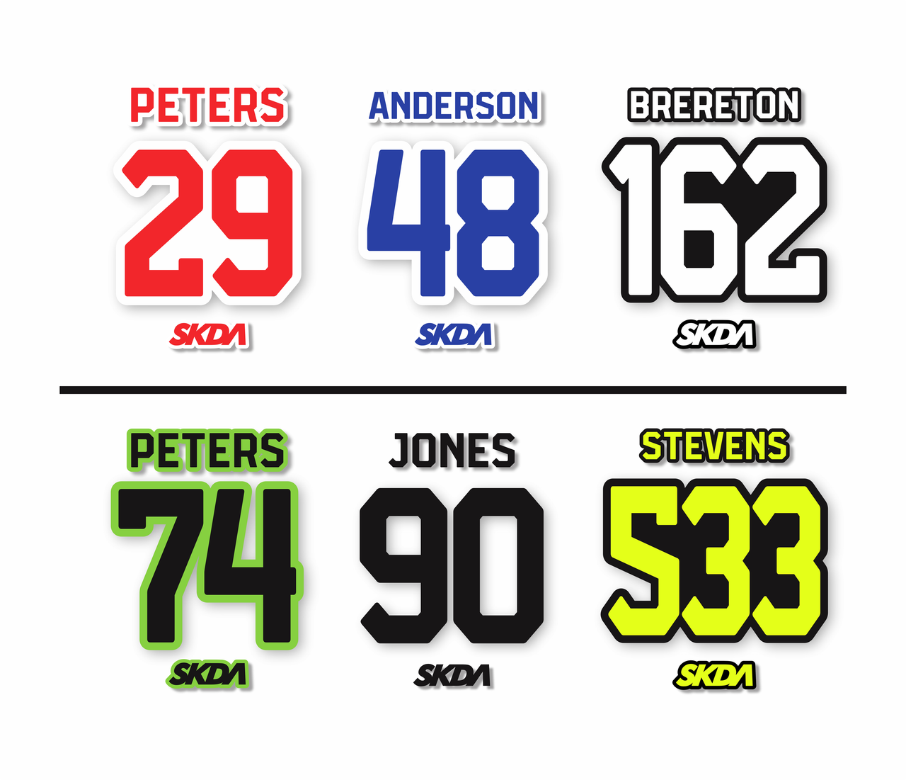 COLLEGE Style IronOn Jersey Prints SKDA US Store