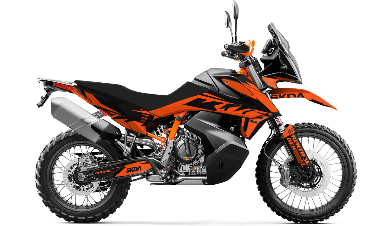 BITE Orange KTM ADV Full Graphics Kit SKDA USA