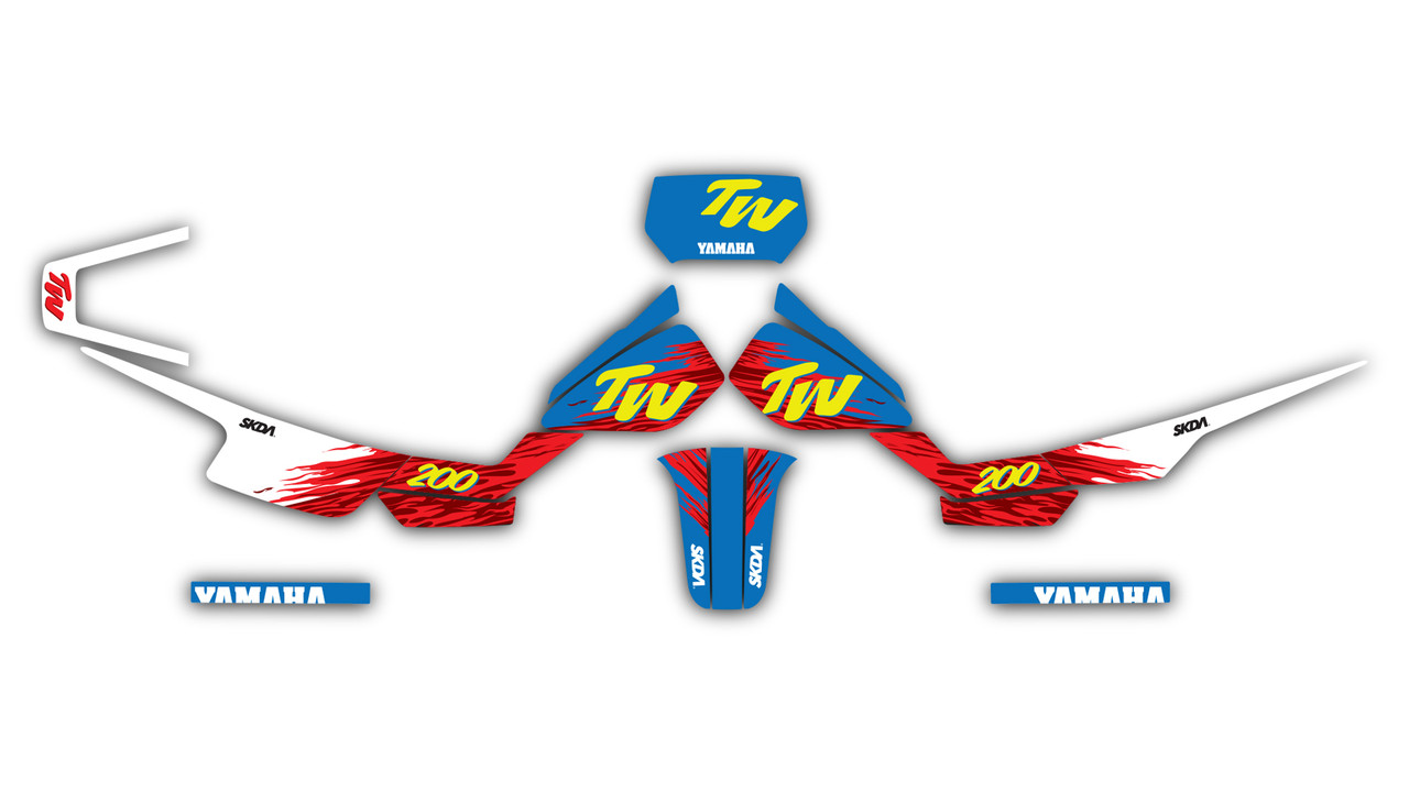 BURN Blue TW Full Graphics Kit | SKDA USA