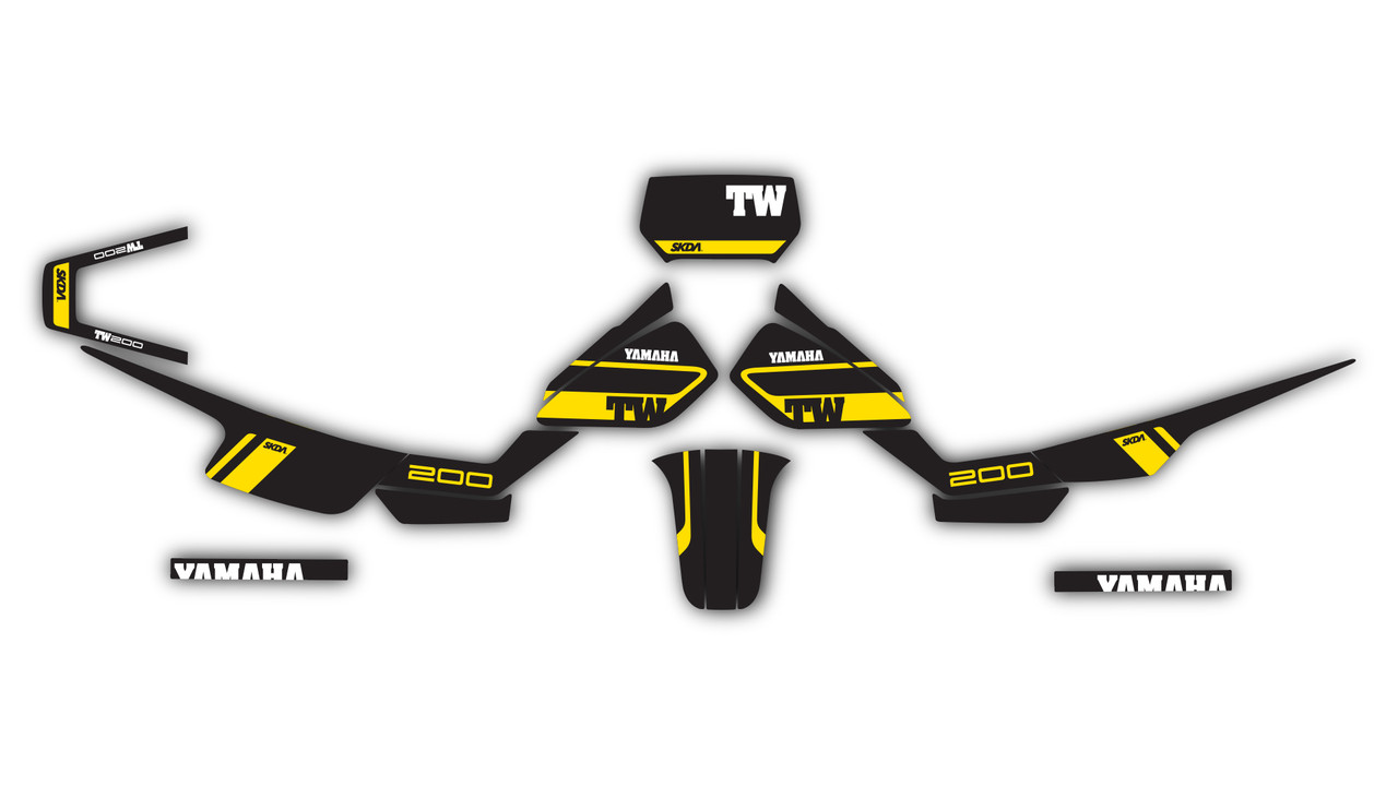 CAGE Yellow TW Full Graphics Kit | SKDA USA