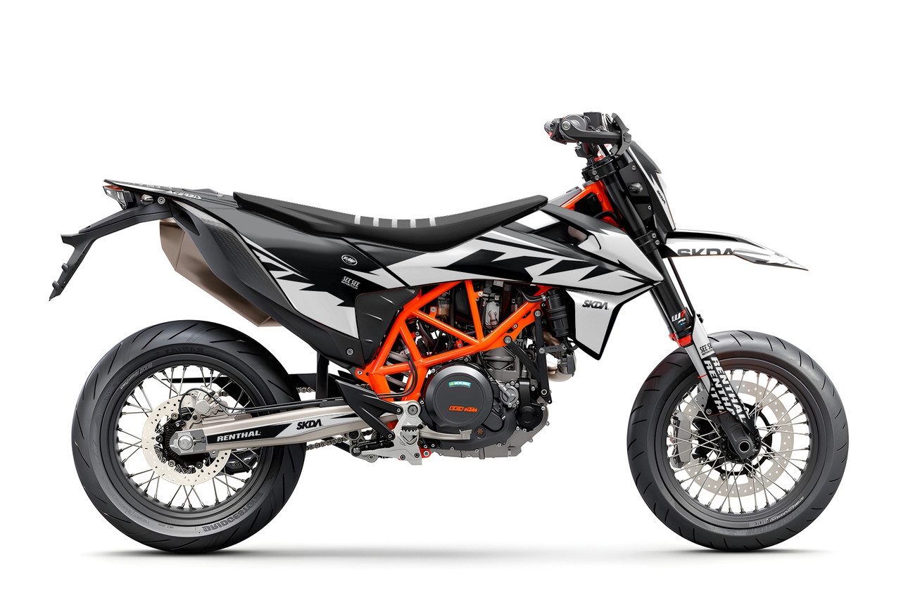 BITE White KTM 690 Full Graphics Kit | SKDA USA