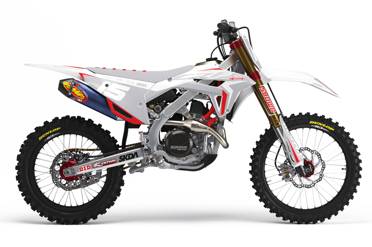 ALLTIME V2 White/Grey CR/CRF Full Graphics Kit | SKDA USA